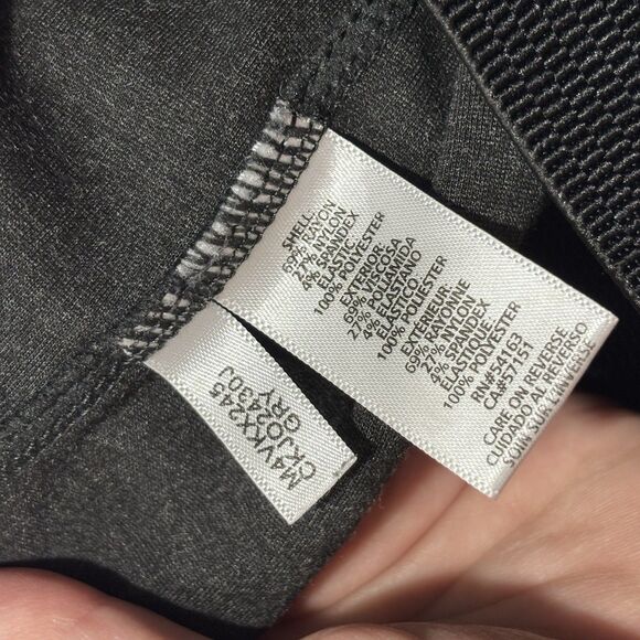 Calvin Klein Women's Dark Gray Legging Pants Size XS Power Stretch Elastic Waist - Picture 11 of 15